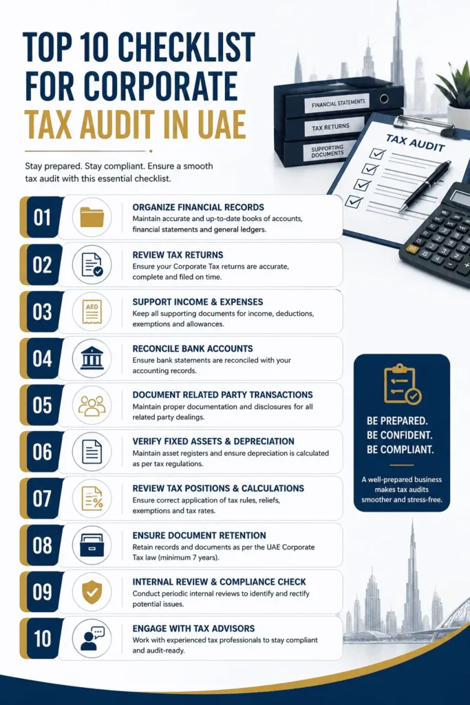 Top 10 Checklist for Corporate Tax in UAE